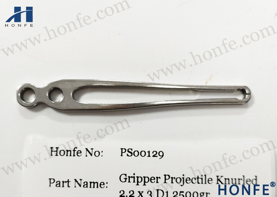 HONFE Zilveren Diamond Knurled 25N/2500GR Lichtblauwe 2.2*3 D1