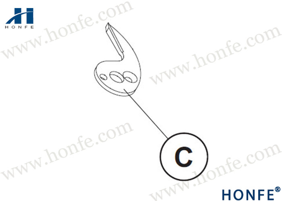 HONFE Zilveren weefgetouw Spare delen PN051739/PQO51730 gegarandeerd Fast/TP600/TP500
